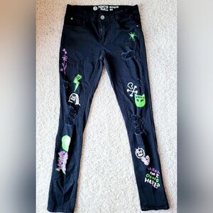 Ninth Hall Rogue Black Printed Skinny Jeans | Zumiez Men's 30
